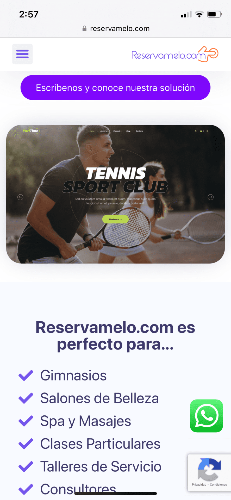 Reservamelo.com Móvil5